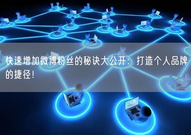 快速增加微博粉丝的秘诀大公开：打造个人品
