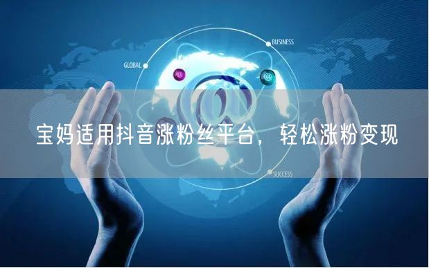 宝妈适用抖音涨粉丝平台，轻松涨粉变现