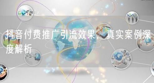抖音付费推广引流效果,真实案例深度解析