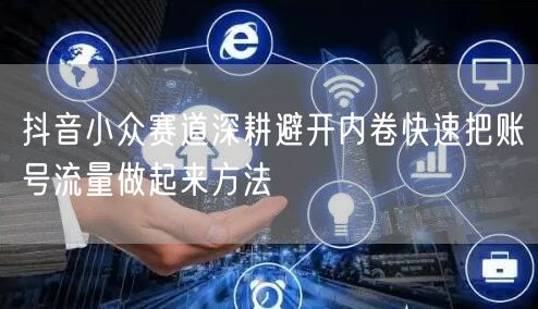 抖音小众赛道深耕避开内卷快速把账号流量做