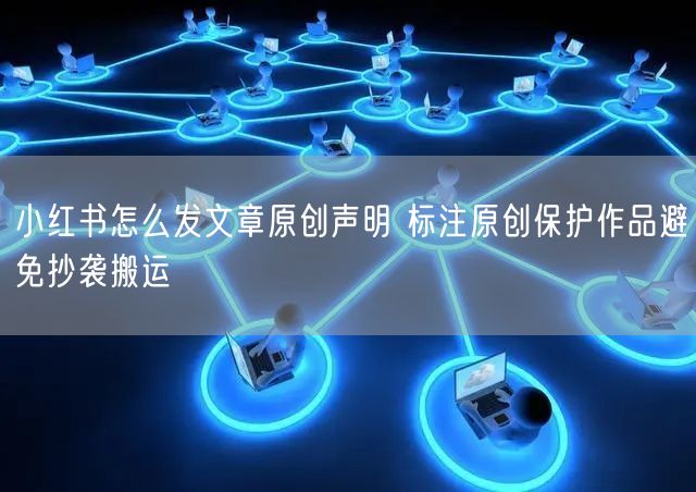 小红书怎么发文章原创声明 标注原创保护作
