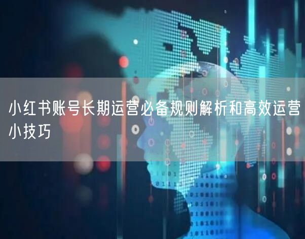 小红书账号长期运营必备规则解析和高效运营
