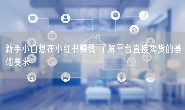 新手小白想在小红书赚钱 了解平台直接卖货