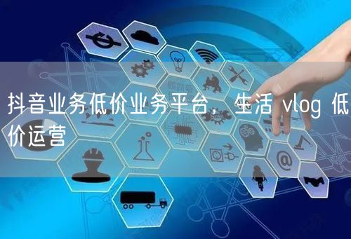 抖音业务低价业务平台，生活 vlog 低