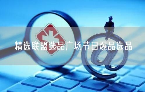 精选联盟选品广场节日爆品选品