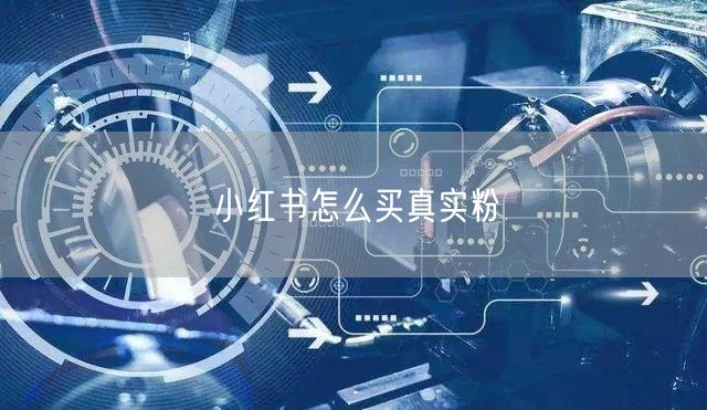 小红书怎么买真实粉